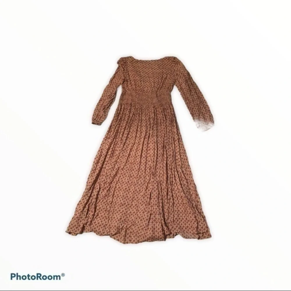 Free people long floral dress vintage inspired